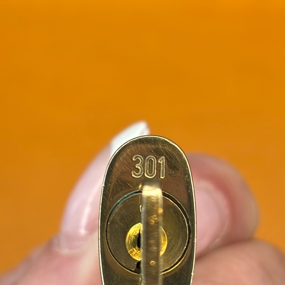 LOUIS VUITTON | Gold Tone Lock and Key #301 - Picture 3 of 3